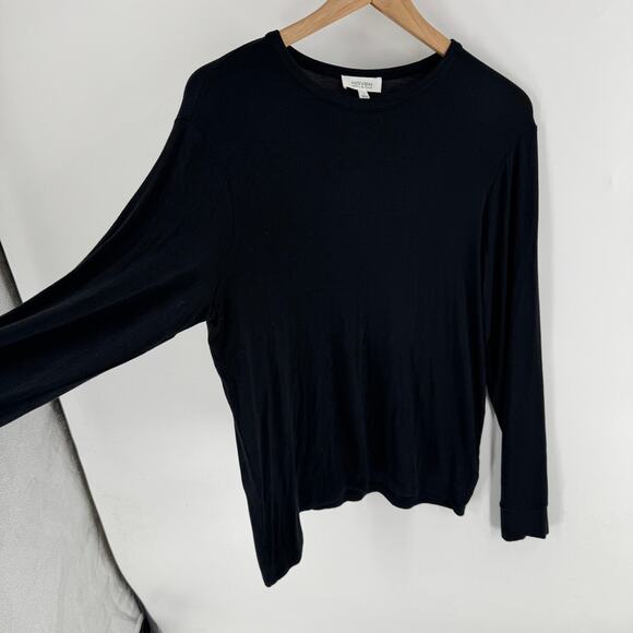 Haven Well Within Ribbed Black Long Sleeve Comfort Basic Top Size Large - Picture 7 of 7